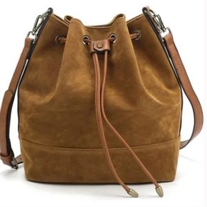 Bucket Bag and Purse Brown- Suede